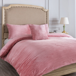 Georges Stella Plush Quilt Cover Set, Pink