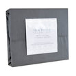Hem Stitch Collection 500TC Cotton Quilt Cover Set, Grey