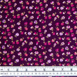Printed Corduroy Fabric, Violet Floral- 114cm Width