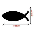 Sullivans Craft Punch, Fish Symbol- 37mm
