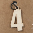 4 Small Plywood Number- 3.5cm