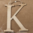 K Large Plywood Letter- 8cm