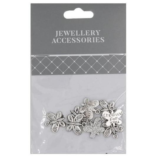 13mm Butterfly Charm, 8pc- Sullivans