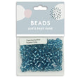 3.6mm Glass Seed Beads, Turquoise- 25g- Sullivans