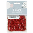 3.6mm Glass Seed Beads, Solid Red- 25g- Sullivans