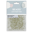 3.6mm Glass Seed Beads, Clear- 25g- Sullivans
