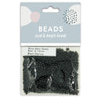 12-1.8mm Glass Seed Beads, Black- 25g- Sullivans