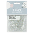 12-1.8mm Glass Seed Beads, White AB- 25g- Sullivans