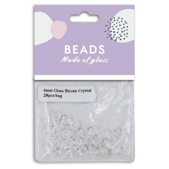 Glass bicone clearance beads