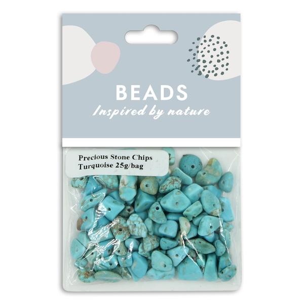 25g Precious Stone Chips, Turquoise- Sullivans