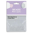 4mm Glass Bicone Beads, Crystal- 40pc- Sullivans