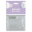 4mm Glass Bicone Beads, Crystal AB- 40pc- Sullivans