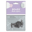 4mm Glass Bicone Beads, Mirror Silver- 40pc- Sullivans
