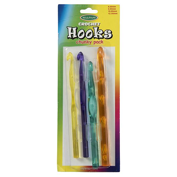 Crochet Hooks Chunky Pack of 4