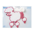 Simplicity Iron On Applique, Small Poodle Pink
