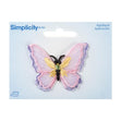 Simplicity Iron On Applique, Sheer Butterfly Double Wing
