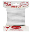 Crafty Saver Satin Ribbon, White- 3mm x 7m