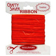 Crafty Saver Satin Ribbon, Red- 3mm x 7m