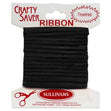 Crafty Saver Satin Ribbon, Black- 3mm x 7m
