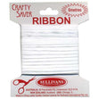 Crafty Saver Satin Ribbon, White- 6mm x 6m