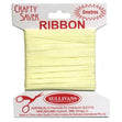 Crafty Saver Satin Ribbon, Lemon- 6mm x 6m