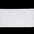 Double Sided Satin Ribbon, White- 15mm x 4m