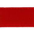 Double Sided Satin Ribbon, Red- 15mm x 4m
