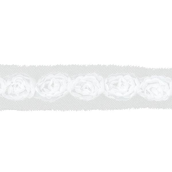 Sullivans Trim Rose, White- 25 mm