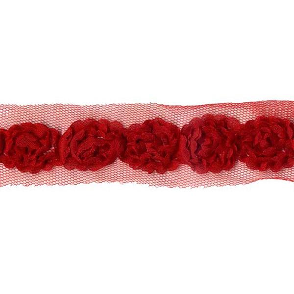 Sullivans Trim Rose, Red- 25 mm