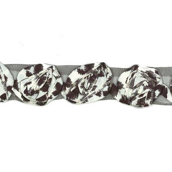 Sullivans Trim Rose, Animal Print- 40 mm