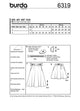 Burda Pattern 6319 Misses' bell shaped skirt
