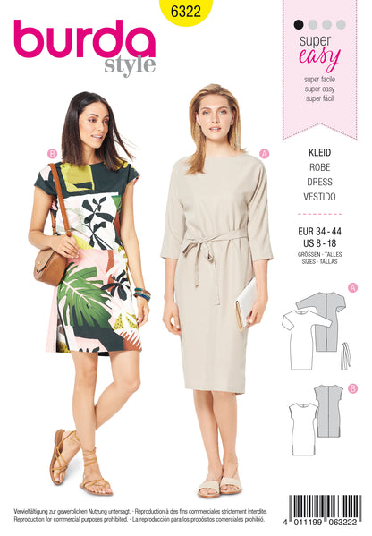 Burda Pattern 6322 Misses' dress