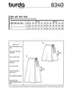 Burda Pattern 6340 Misses' wrap skirt