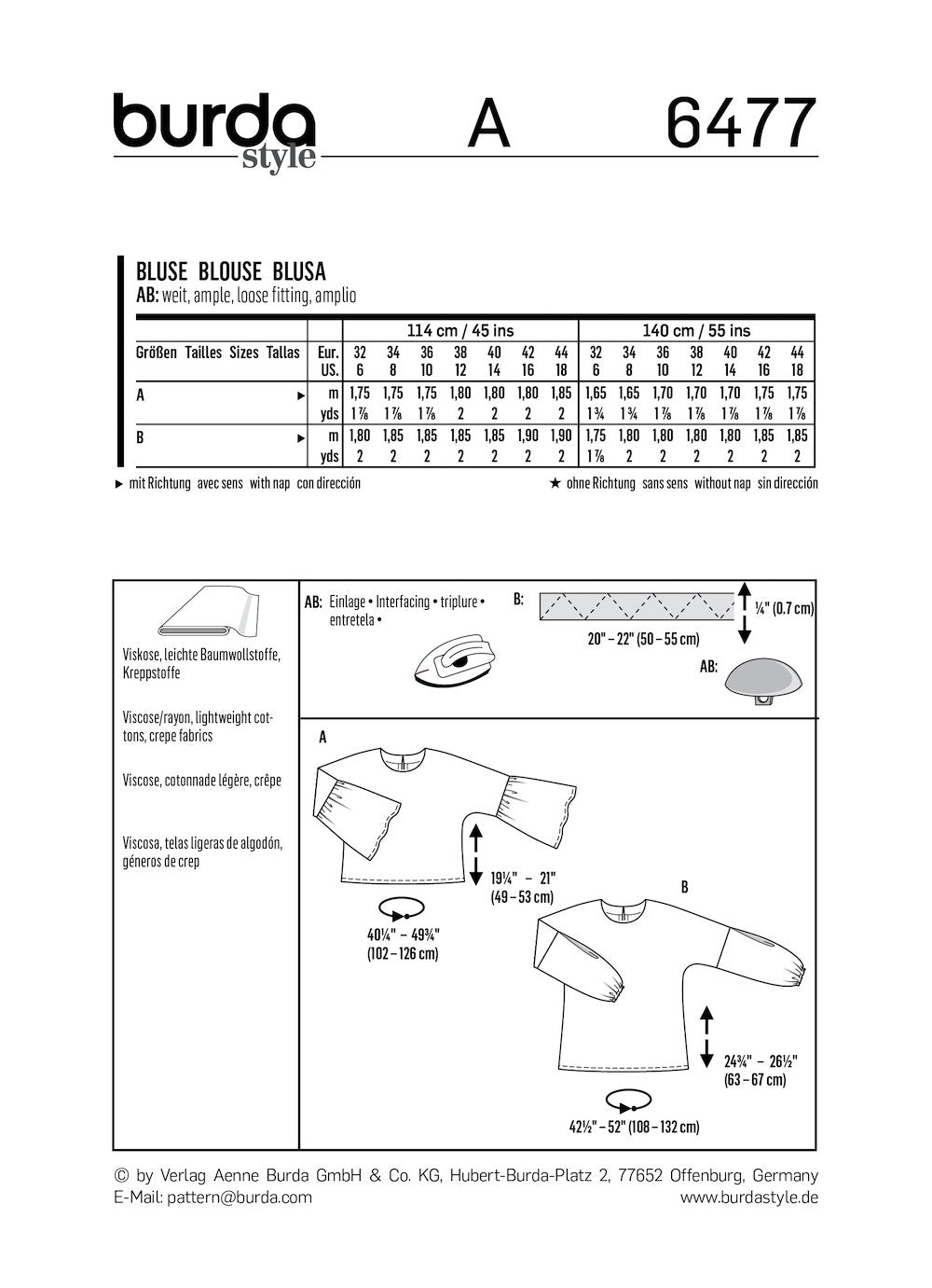 Burda Pattern 6477 (6-18)