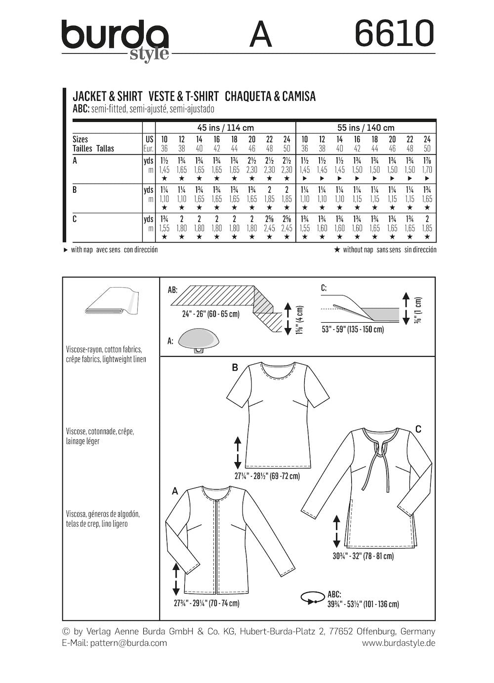 Burda Pattern 6610 (10-24)