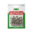 Small Eyelets With Tool Size 4mm, Silver- 36pk