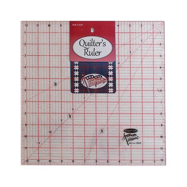 Sullivans Quilter's Ruler, Square- 12.5x12.5in