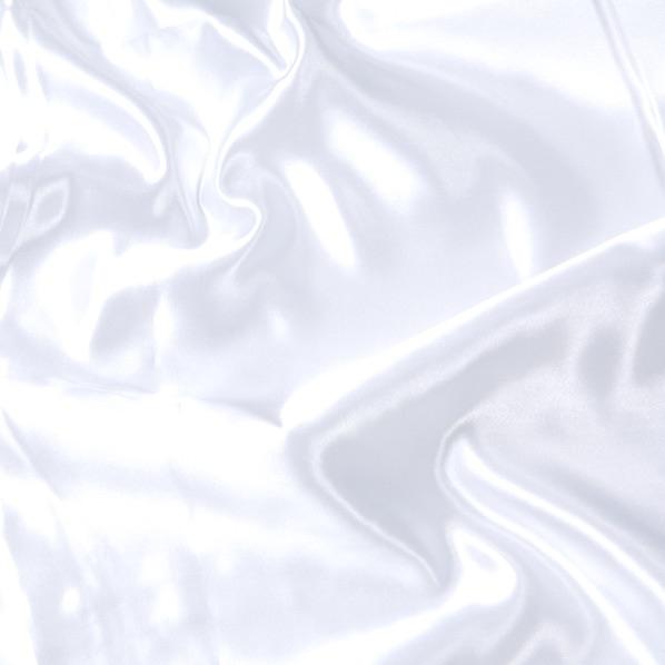 Party Satin Fabric, White- Width 150cm