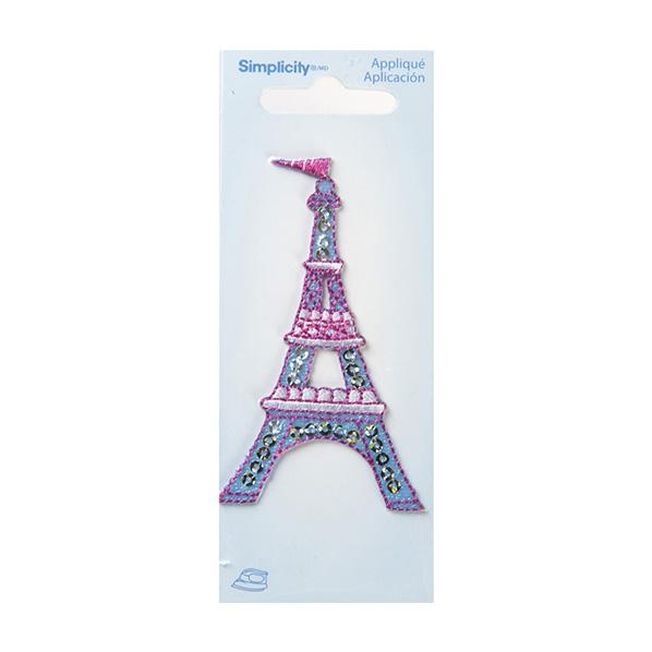 Simplicity Iron On Applique, Eiffel Tower