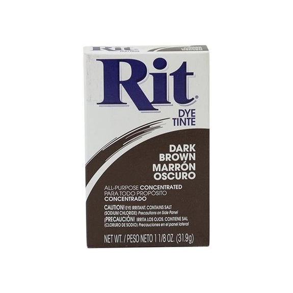 Rit Powder Fabric Dye, Dark Brown- 31.9g – Lincraft New Zealand