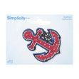 Simplicity Iron On Applique, Anchor With Charm