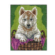 Sullivans Tapestry Kit, Dog In Basket- 20x25cm