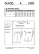 Burda Pattern X09302 Children's Pull-on Pants (6-11)