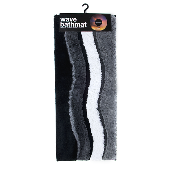 Atmosphere Bath Runner, Wave Grey - 50 x 120cm