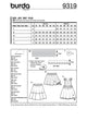 Burda Pattern 9319 Child's pinafore skirt