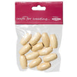 Arbee Wood Beads, Oval 25mm Natural- 12pc