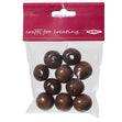 Arbee Wood Beads, Round 20mm Brown- 10pc