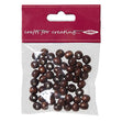 Arbee Wood Beads, Round 8mm Brown- 50pc