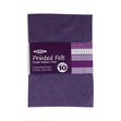 Arbee Printed Felt Sheets, Purple Patterns- 12pk