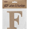 MDF Letter F- 10.5 x 1.5cm